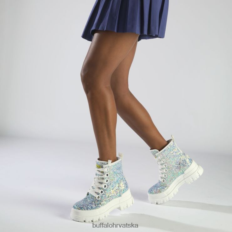 srebrna/krem Buffalo aspha lace up hi gležnjača vegan |čizme TDD6T372